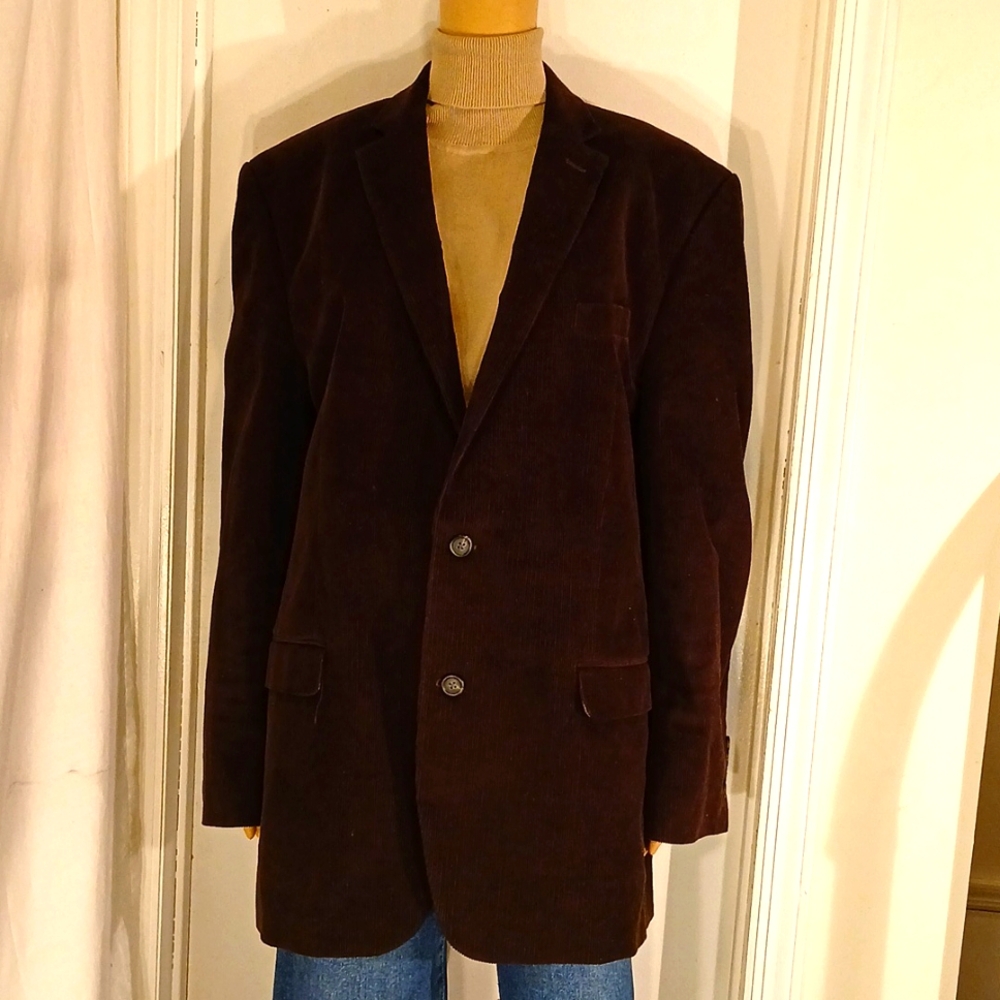 NWOT CHAPS Brown Corduroy Blazer
